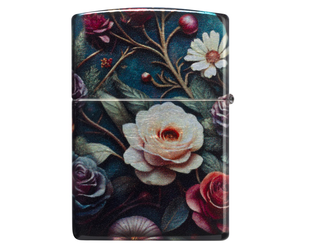 Aansteker Zippo Floral Skull Design