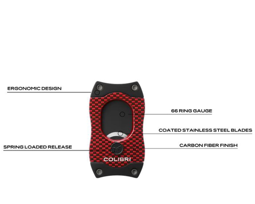 Sigarenknipper Colibri S-Cut Cf Rood