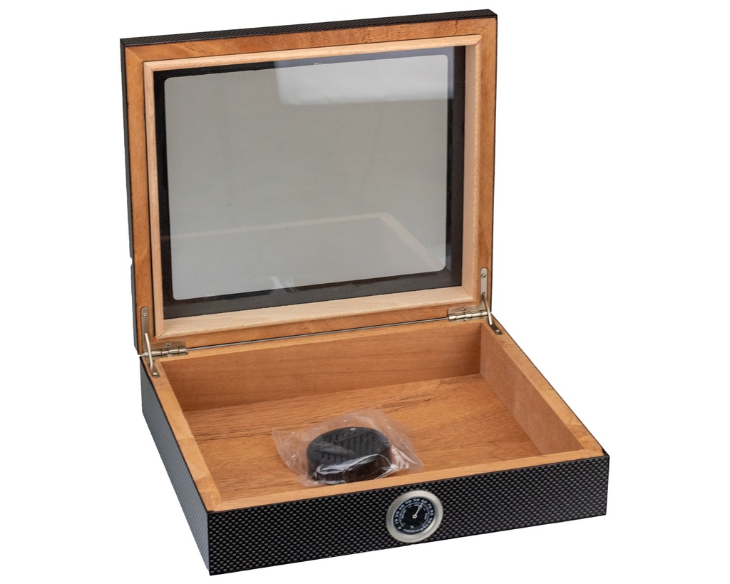 Humidor Carbonlook Set Glastop 15 Sigaren (kopie)