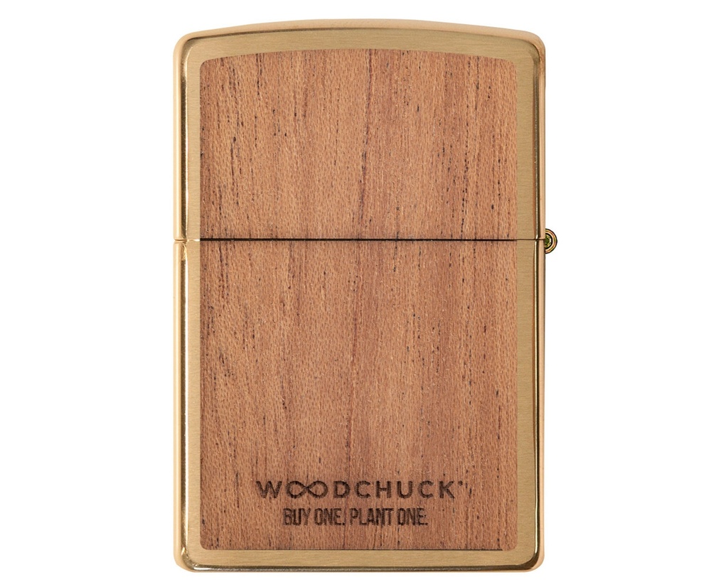 Aansteker Zippo Woodchuck Brushed Brass