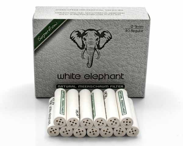 Filter White Elephant Natural Meerschaum In 40 9mm