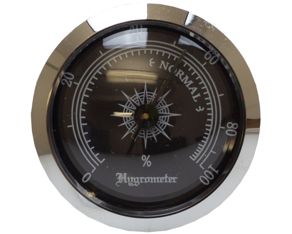 Hygrometer Round Black