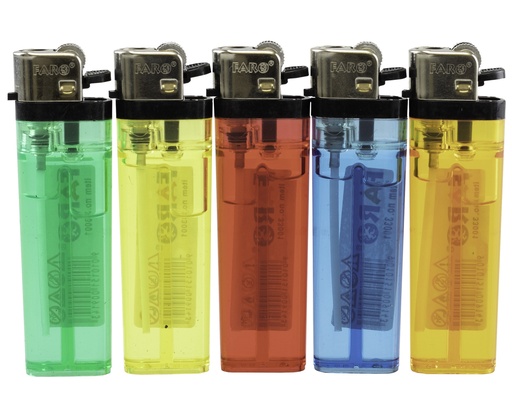 [33001] Lighter Disposable Faro Flint Transparant
