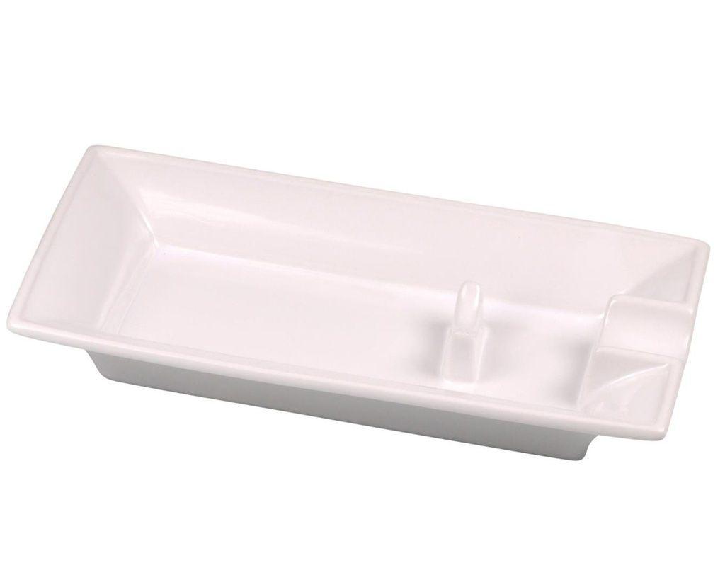 Cendrier Cigare Céramique Blanc 1 Support