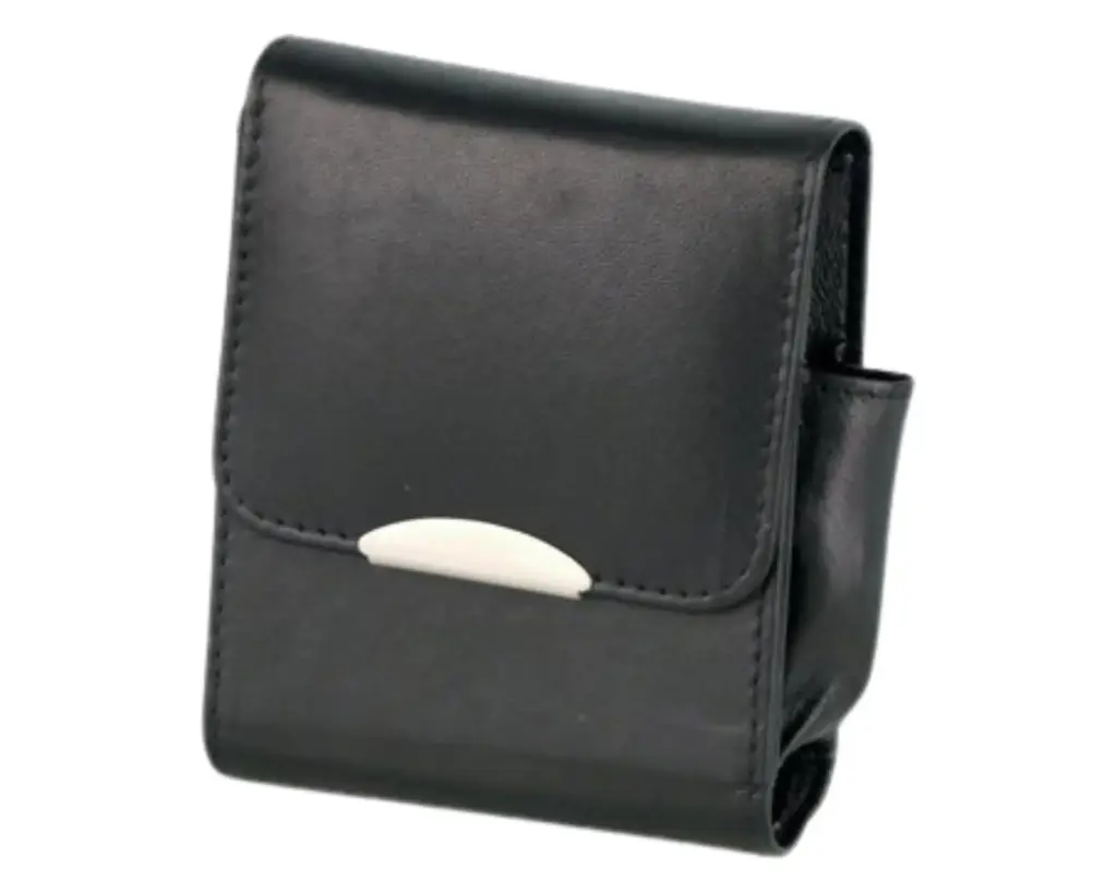 Cigarette Pouch Big Pack Black + Lighter Holder