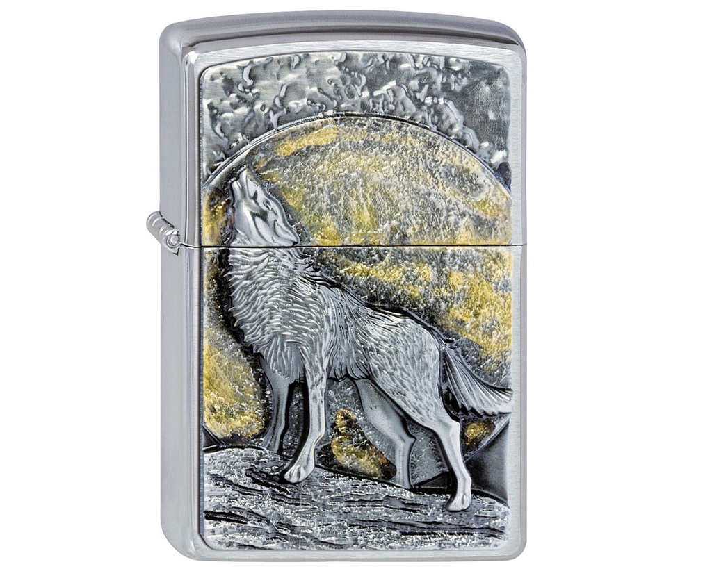 Aansteker Zippo Wolf At Moonlight Emblem