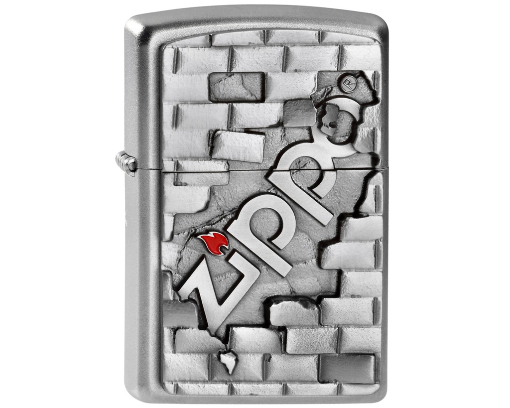 Lighter Zippo The Wall Emblem with Zippo Logo