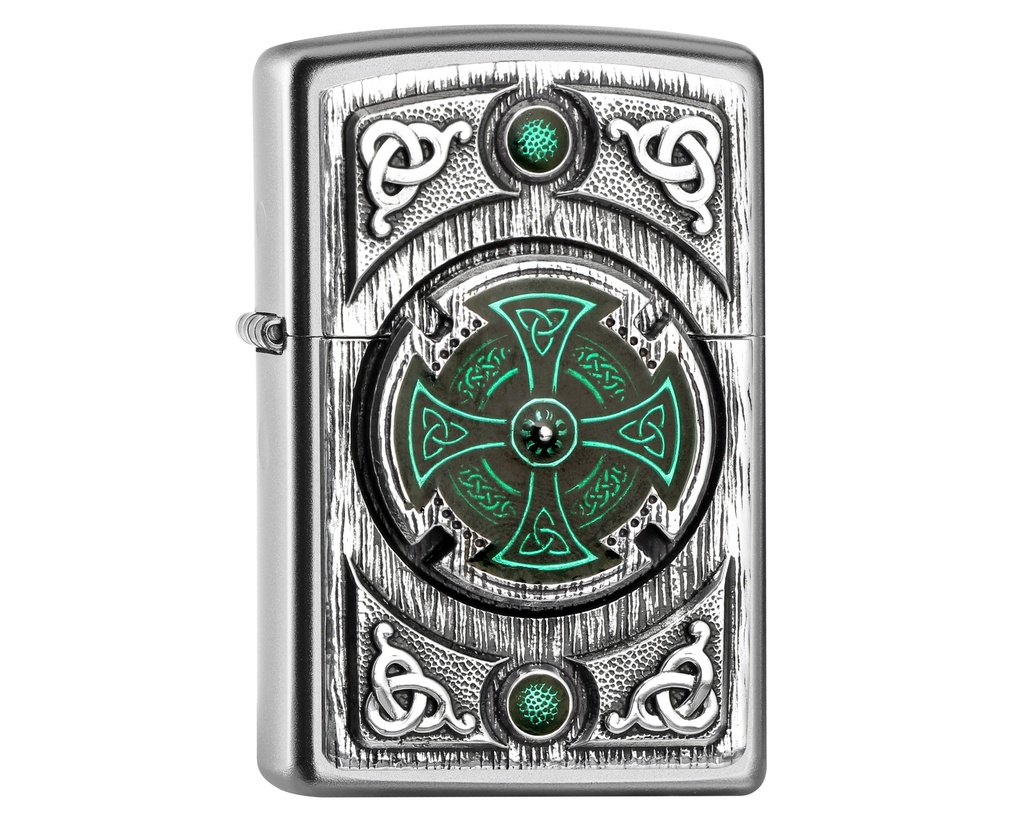 Lighter Zippo Celtic Green Cross