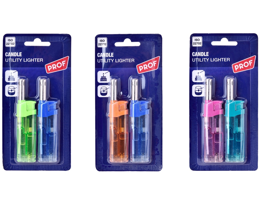 Briquet Bougie Prof Cobia Transparant 2pc Blister