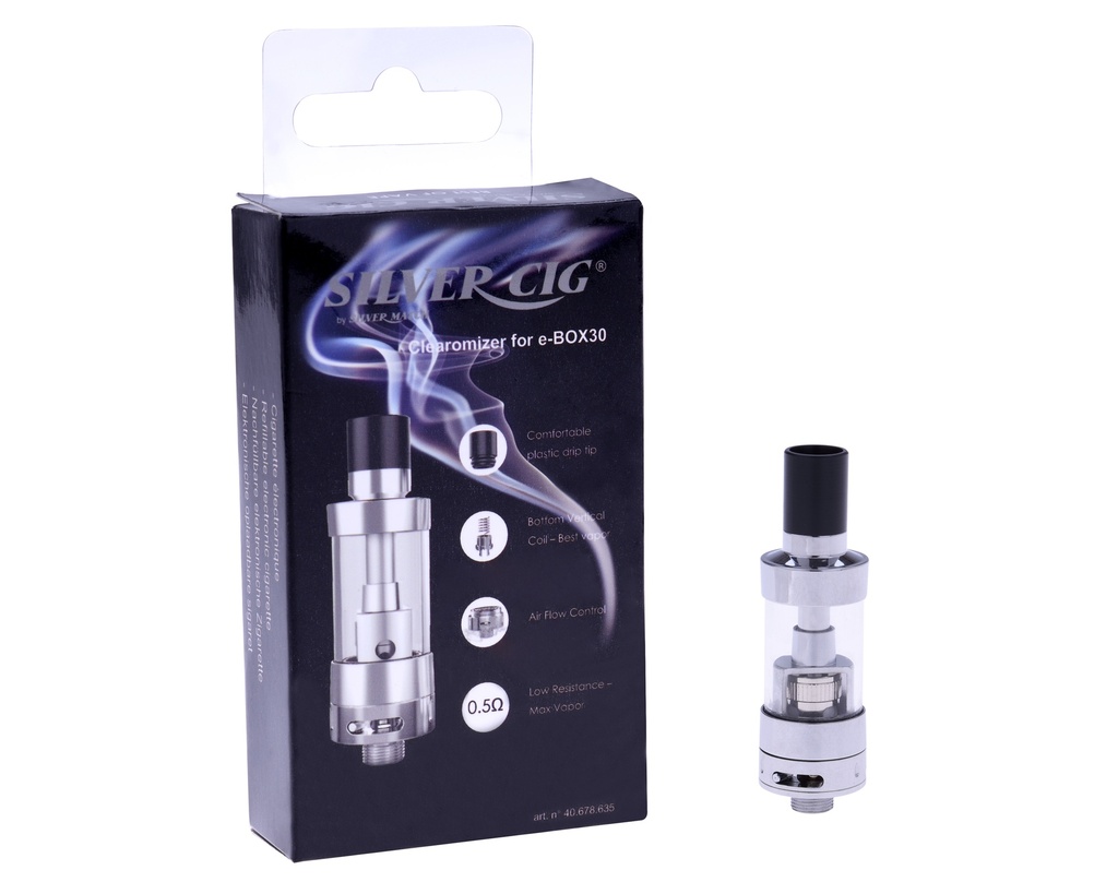 Silver Cig Clearomizer voor E-Box30