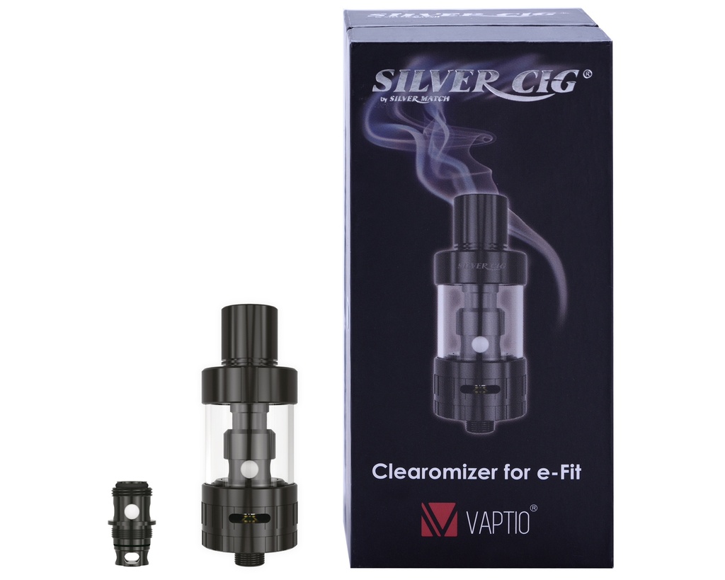 Silver Cig Clearomizer for E-Fit50 Black
