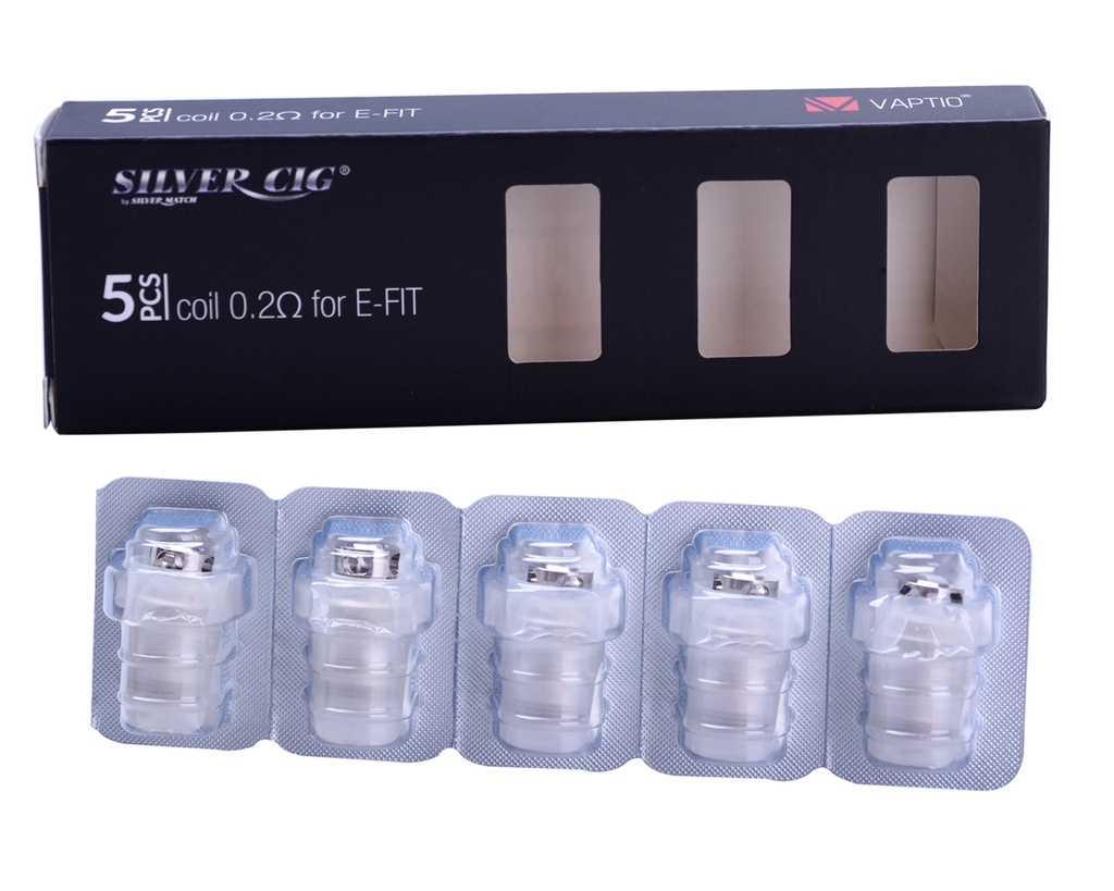 Silver Cig Coil pour E-Fit50 (5Pcs)