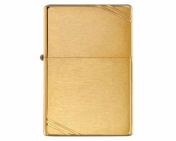 Briquet Zippo Vintage Brass Brushed