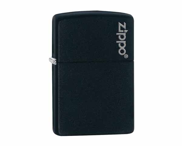 Ligther Zippo Black Matte with Zippo Logo