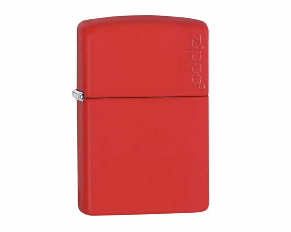 Lighter Zippo Red Matte with Zippo Logo