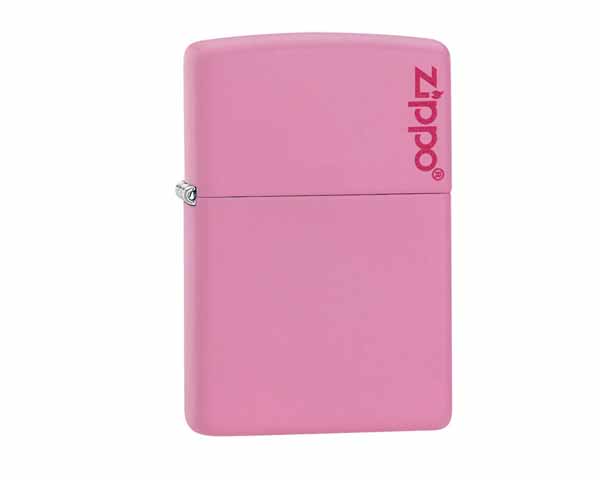 Briquet Zippo Pink Matte with Zippo Logo