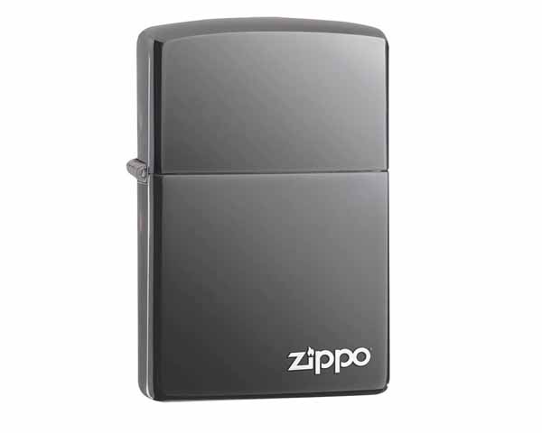 Briquet Zippo Black Ice with Zippo Logo