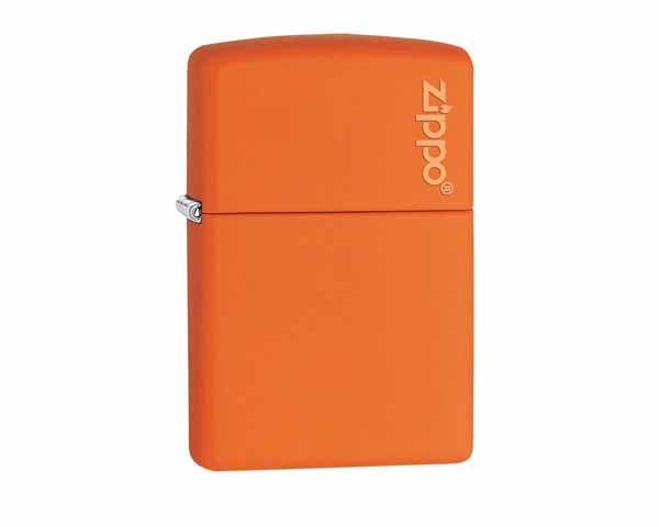 Lighter Zippo Orange with Zippo Logo