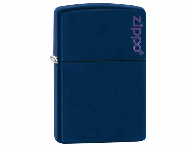 Lighter Zippo Navy Blue Matte with Zippo Logo