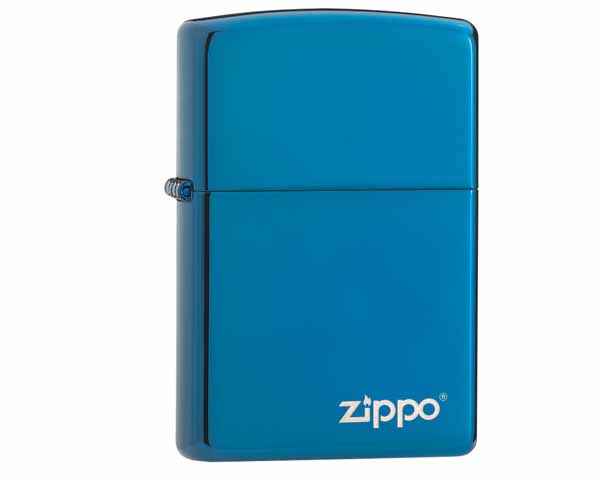 Briquet Zippo Sapphire with Zippo Logo