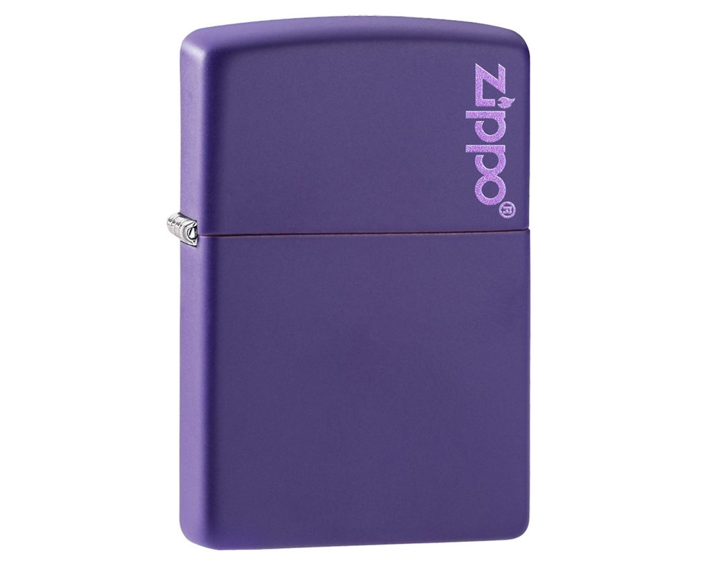 Briquet Zippo Purple Matte with Zippo Logo