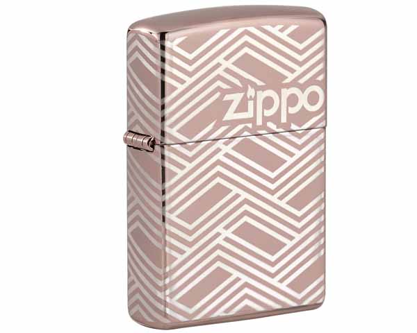Briquet Zippo Abstract Laser Design with Zippo Logo