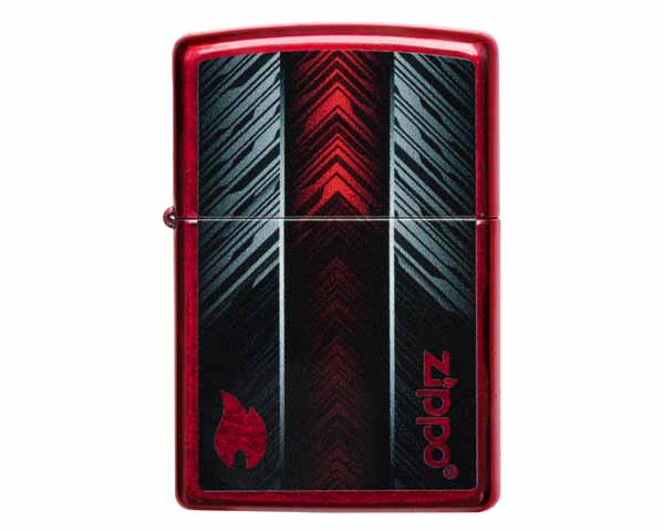 Lighter Zippo Red and Gray Zippo Design