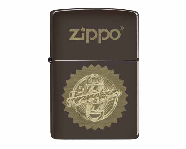 Briquet Zippo Cigar and Cutter Design with Zippo Logo