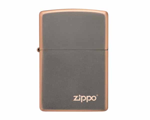 Briquet Zippo Rustic Bronze with Zippo Logo