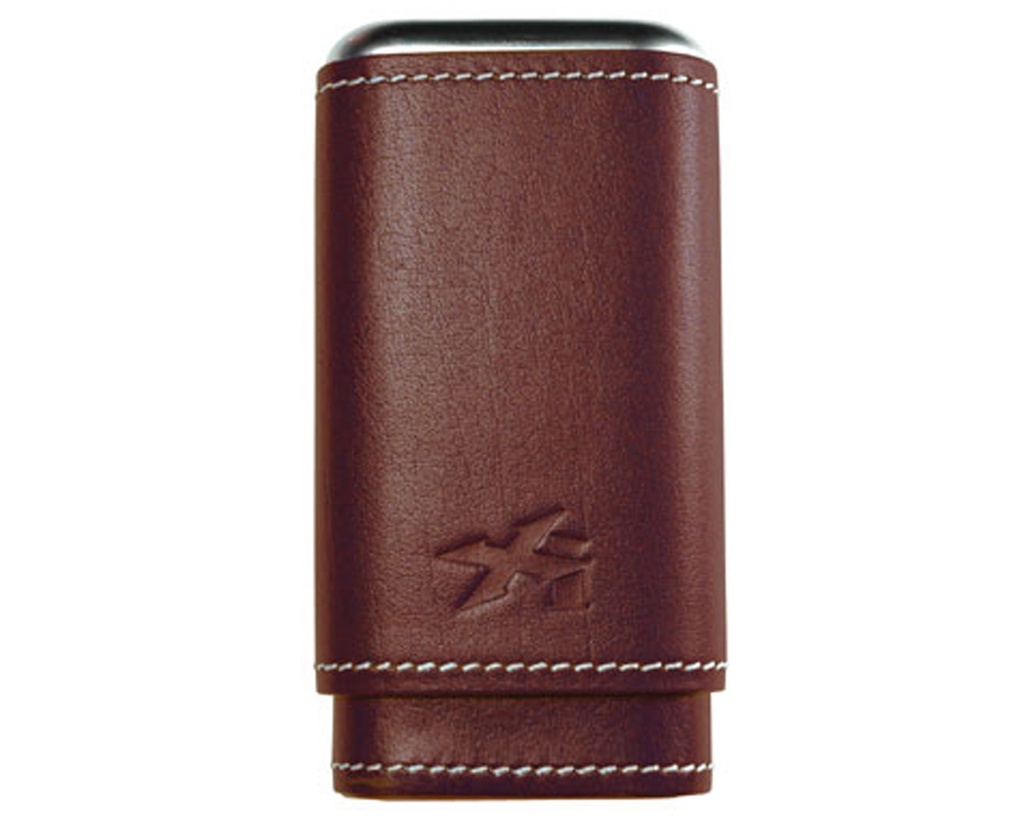 Cigar Case Xikar Envoy Triple Cigar Cognac