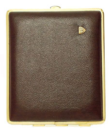Cigarette Pouch VH 812 Leather Gold Brown 24ks