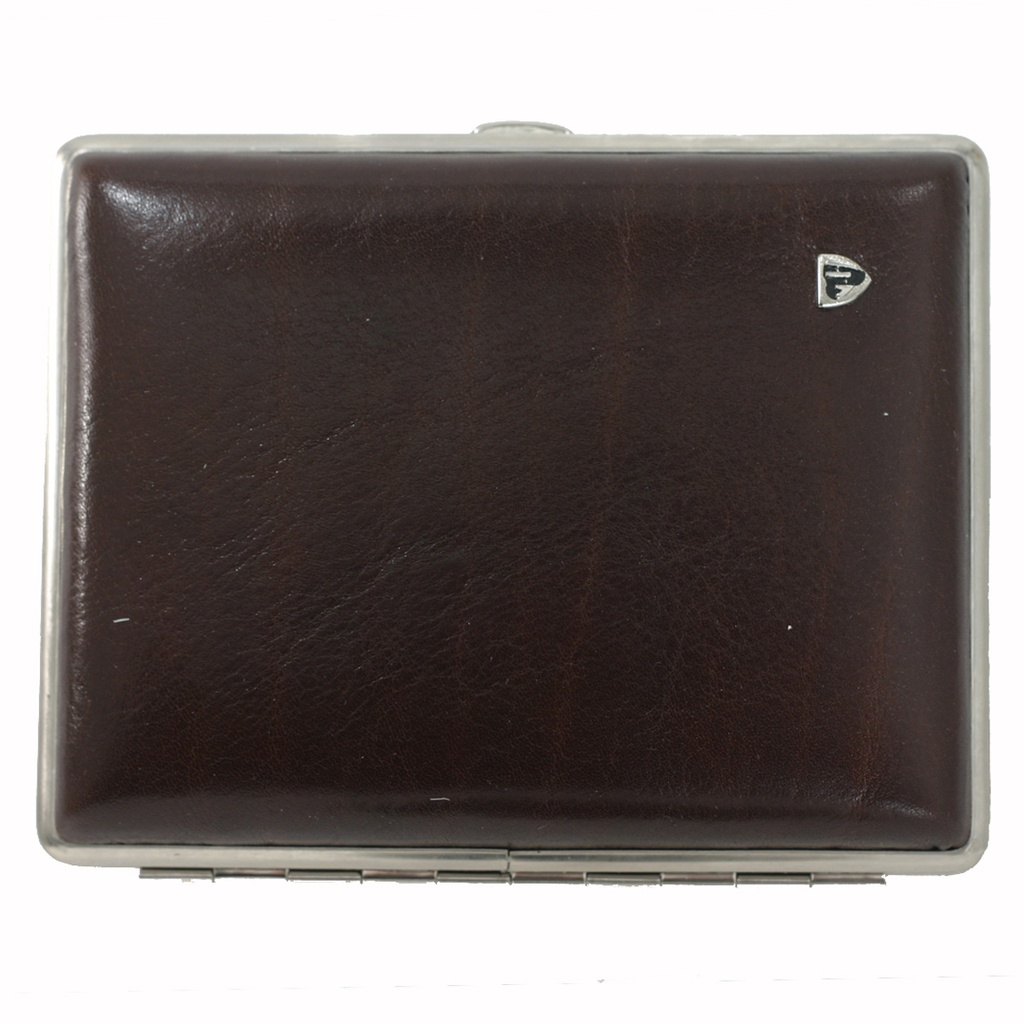Cigar Pouch VH 830 Cigarillo Leather Chrome Brown