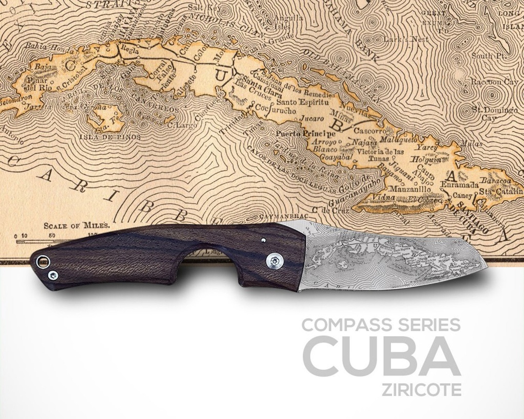LFL Cigar Knive Le Petit Compass Cuba Ziricote