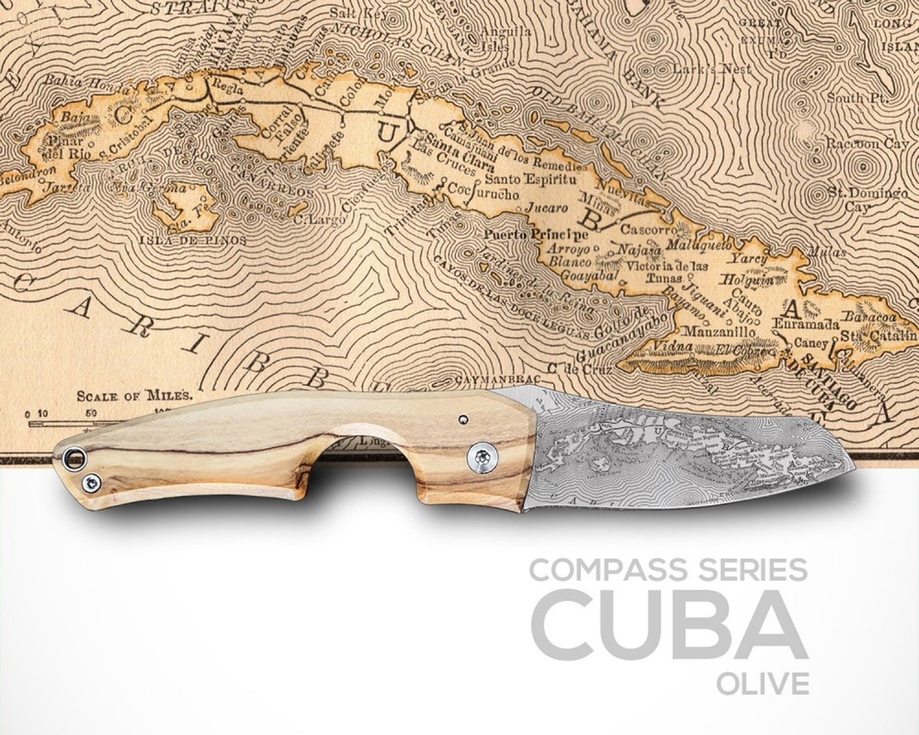 LFL Cigar Knive Le Petit Compass Cuba Olive
