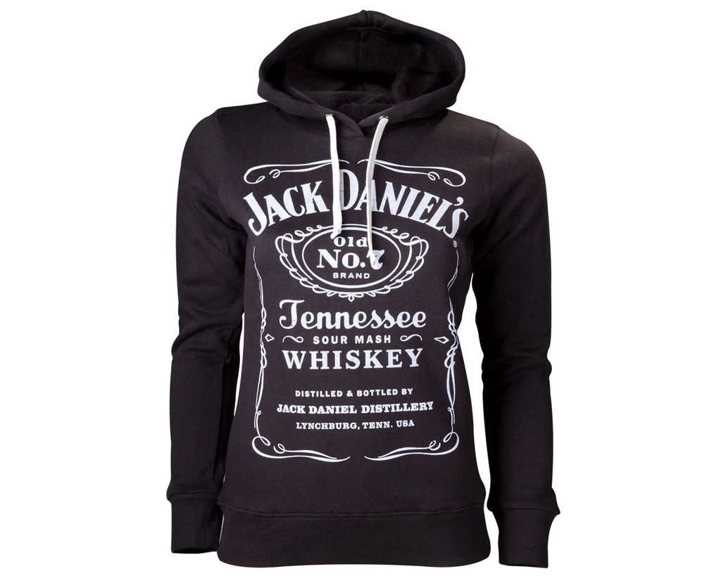 JD Dames Hoodie Zwart Logo