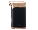 Briquet Colibri Pipe Pacific Soft Flame Noir Rose
