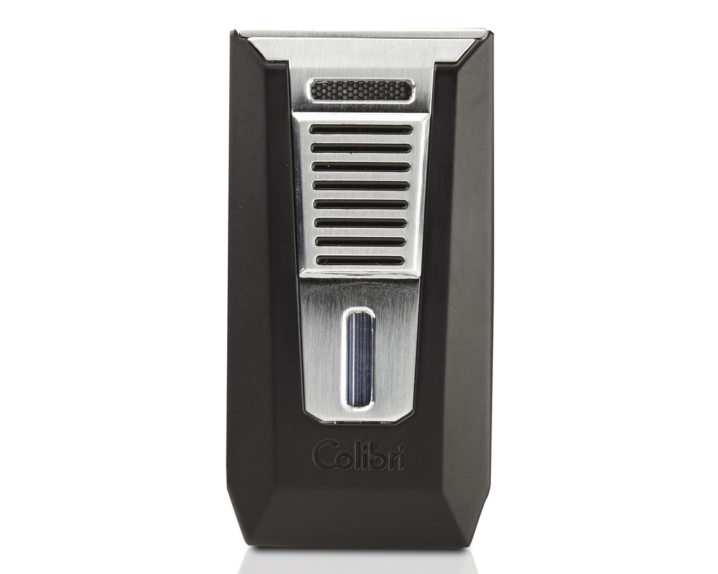 Aansteker Colibri Slide Double Jet Zwart Chrome