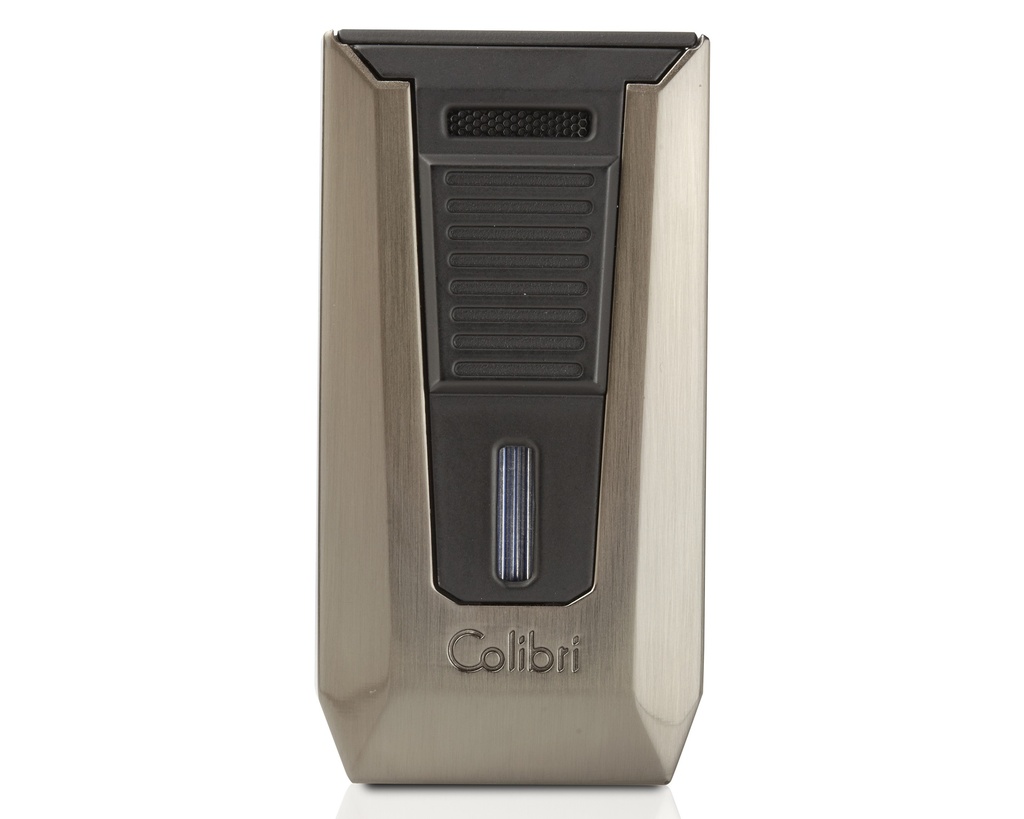 Briquet Colibri Slide Double Jet Gunmetal Noir