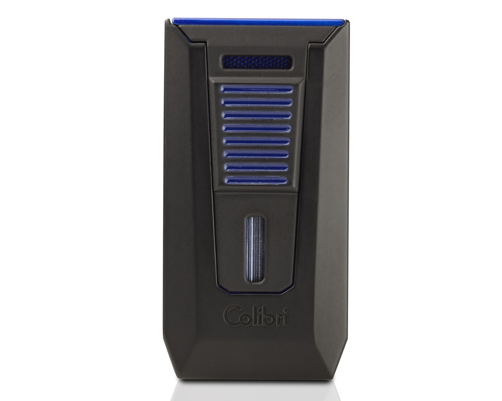 Lighter Colibri Slide Double Jet Black/Blue