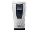 Briquet Colibri Monaco Triple Jet Carbon Argent