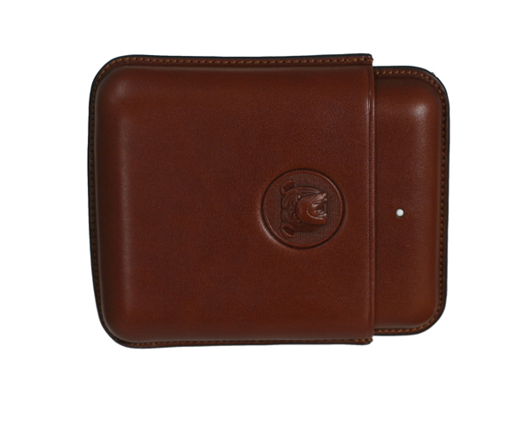 Cigar Pouch White Spot Bulldog Rob 4F Brown