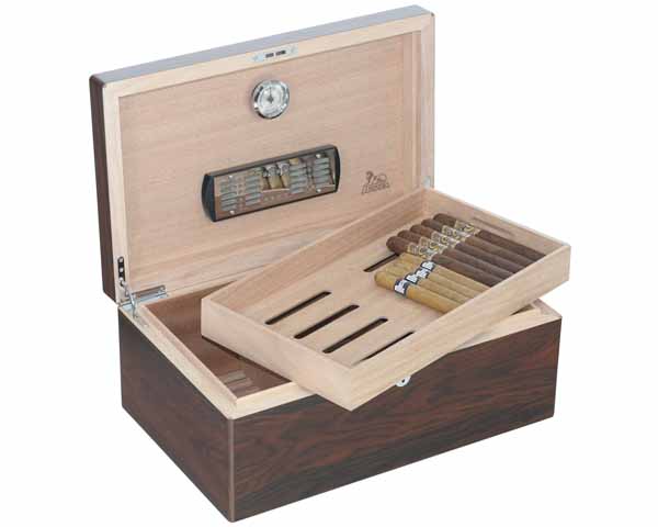 Humidor Lubinski Brazilian Rosewood 100 Cigars