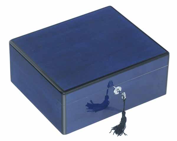Humidor Lubinski Diep Blauw Hoogglans - 50 Sigaren