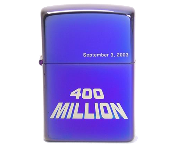 Briquet Zippo 400th Million Ltr