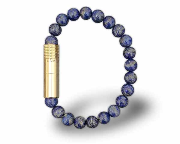LFL Bracelet Solo Gold Lapis Lazuli M