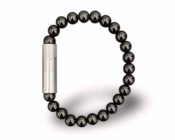 LFL Bracelet Solo Steel Onyx 8mm XL