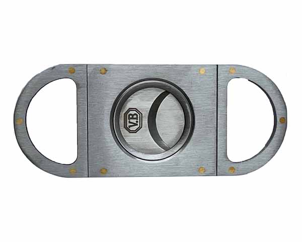 Cigar Cutter VB Rounded Metal Silver