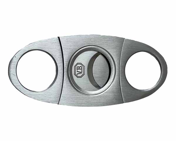 Cigar Cutter VB Oval Metal Silver 