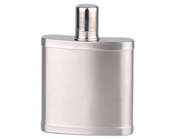 Hip Flask Stainless Steel with Cup - 6 oz