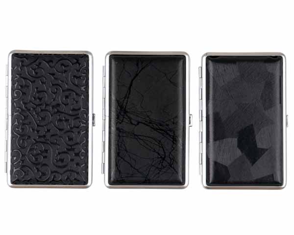 Case Slim Leatherlook Chrome Frame 100mm